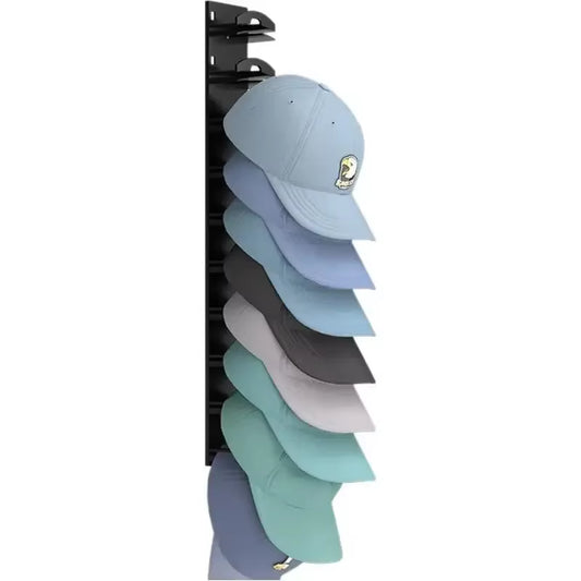 10Grids Wall Mounted Cap Rack Hat Holder Baseball Cap Towel Rack Holder Closet Hanger Storage Organizer Accessories Space Saving