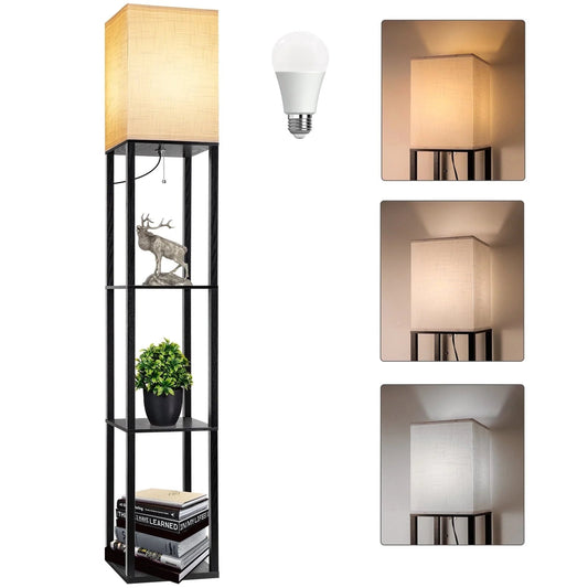 Modern Standing Wooden Lamp